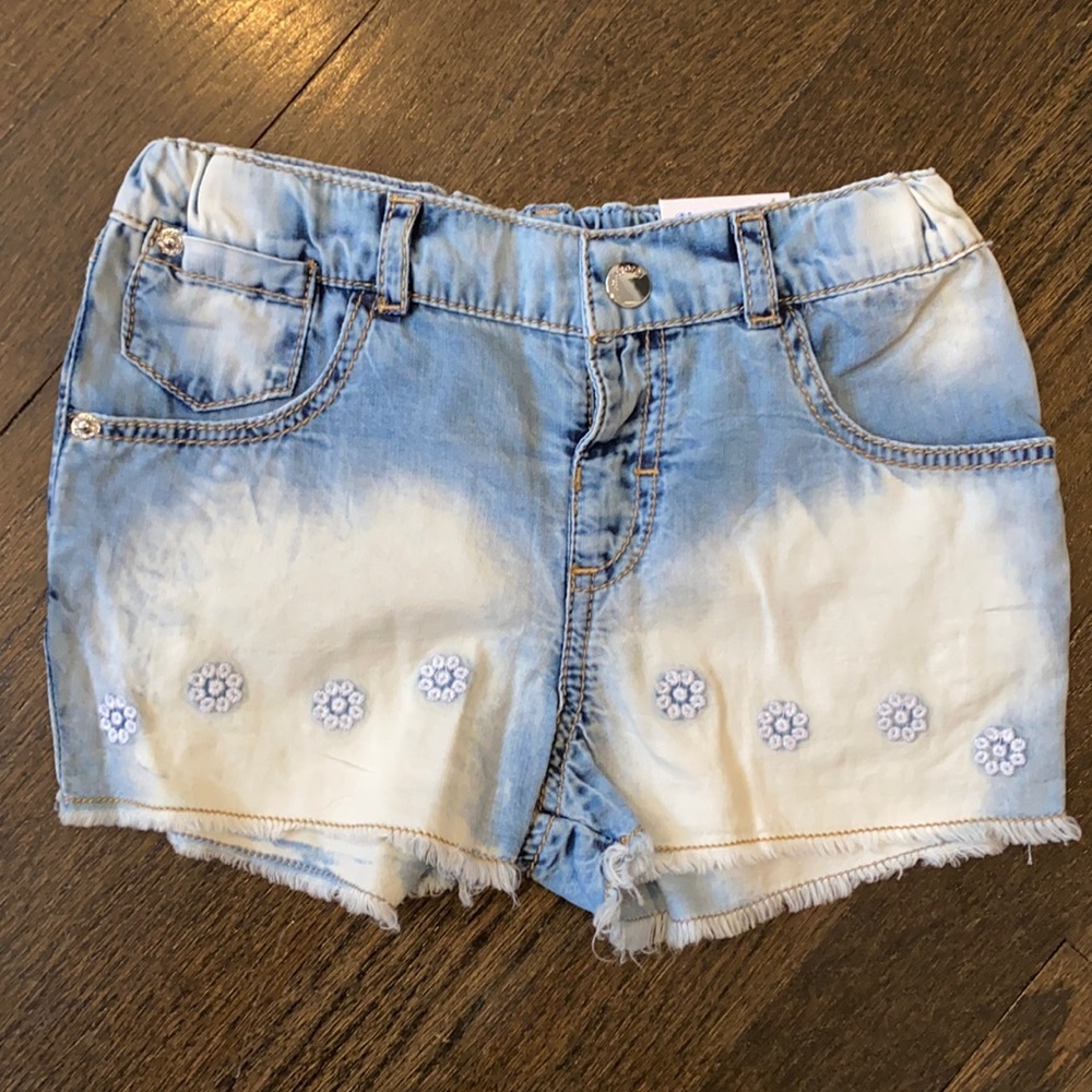 Mayoral girls denim fray short